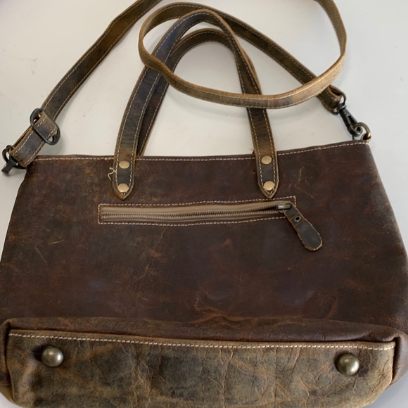 MYRA ULTIMATE CHOICE Leather Tote Western Coastal Cowgirl Rodeo Vibes - Picture 3 of 9